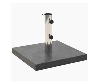 vidaXL Suport umbrelă de soare, negru, 28,5 kg, granit, pătrat