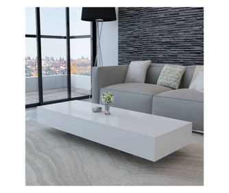 Sjajni bijeli stolić za kavu