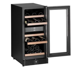 Racitor de vinuri Dual Zone, 27 sticle, CombiSteel, 7455.1900, negru