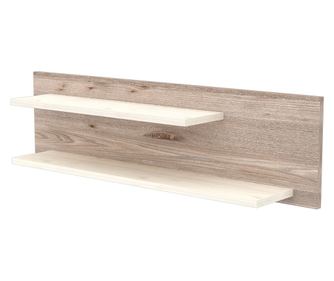 Hubners Sofia Dvojna stenska polica 100 cm Krem Pesek