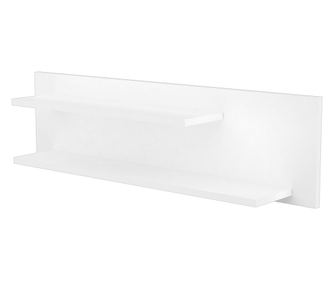 Διπλό ράφι τοίχου Hubners Matei 100 cm λευκό