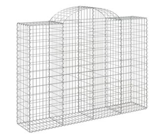 vidaXL Coșuri gabion arcuite 40 buc, 200x50x140/160cm, fier galvanizat