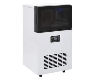 vidaXL Aparat de făcut cuburi de gheață, negru, 45 kg / 24 h
