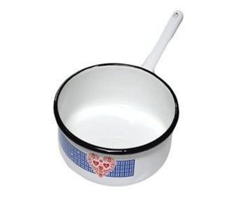 Εμαγιέ Κατσαρόλα με Χερούλι, Ημι-Βαθιά, 20 εκ.