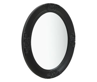 vidaXL Oglindă de perete în stil baroc, negru, 50 x 60 cm