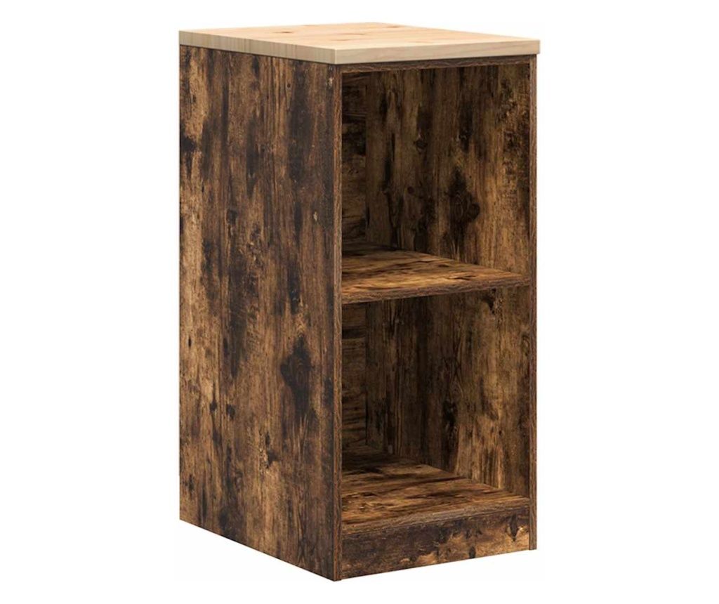 vidaXL Dulap de depozitare de garaj stejar afumat 40x51x85 cm