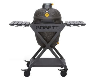 Kamado faszenes grill beépített hőmérővel, Boretti, Kerámia Large, Ø 45 cm, Antracit