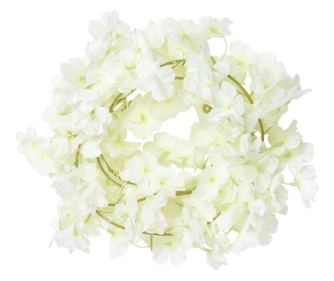 vidaXL Ghirlande de flori de Crăciun, 6 buc., alb, 180 cm