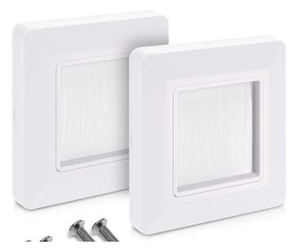 Set 2 Prize europene blank/goale, Kwmobile, Alb, Plastic, 51095.02.02
