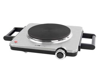 Clatronic EKP3788E elektromos főzőlap, 1500 W, 6 teljesítményfokozat, főzőfelület 18 cm, minden edényhez, könnyen szállítható, h