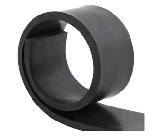 vidaXL Margine de cauciuc pentru plug de zăpadă negru 80x10x1 cm