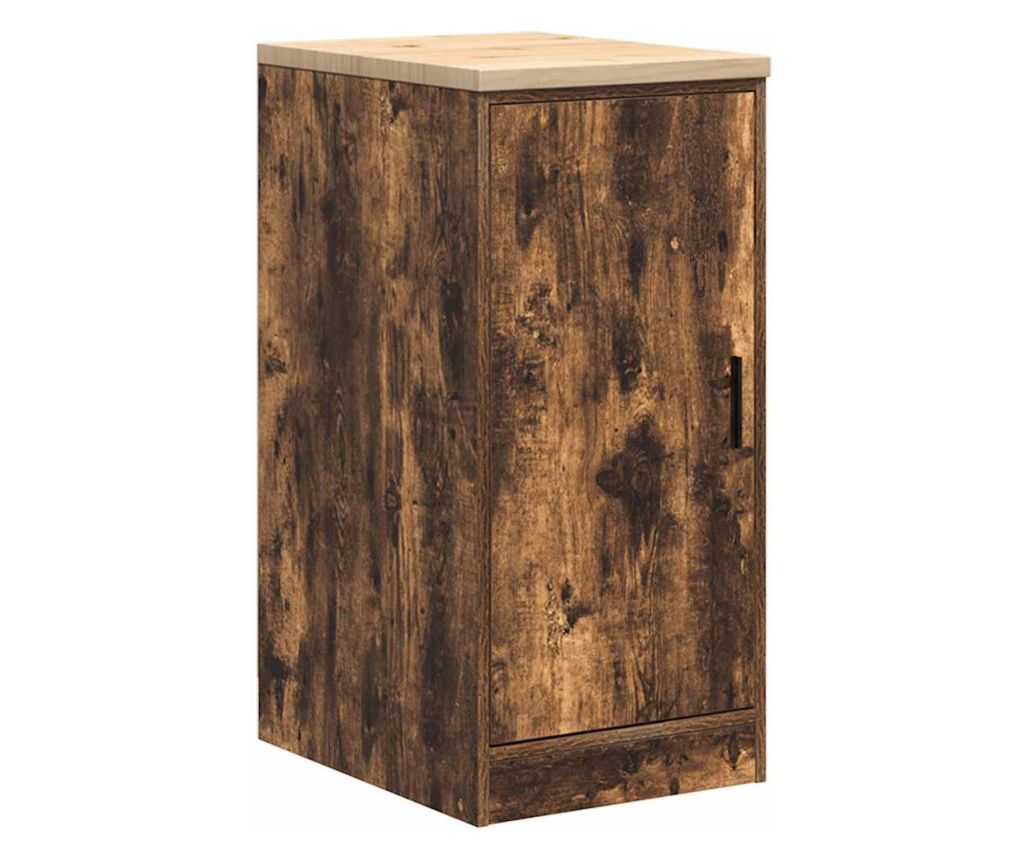 vidaXL Dulap de depozitare de garaj stejar afumat 40x51x85 cm