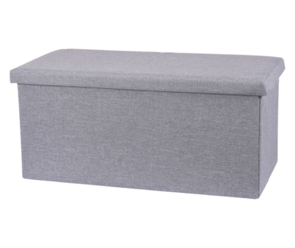 Storage Solutions Ottoman, 76x40x38 cm – Grey