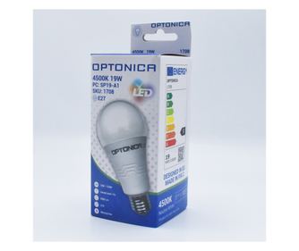 Bec led E27, 19W, (133W), lumina alba naturala, 4500K, 2000 lm, Optonica