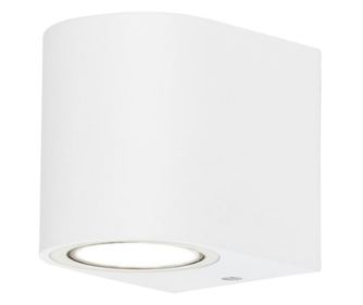 Corp de perete pentru exterior, alb, 1 bec, dulie GU10, protectie IP44, Braytron