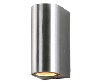 Corp de perete pentru exterior, aluminiu, 2 becuri, dulie GU10, protectie IP54, Optonica
