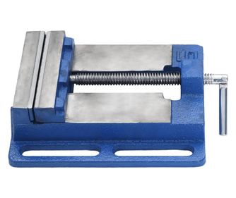 vidaXL Menghină pentru presă de frezat, albastru, 121 mm, fontă