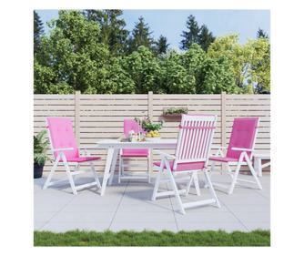 Magas httmlj szkprnk, 4 db, rzsaszn, textil