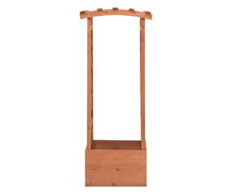 vidaXL Jardinieră cu spalier și arcadă, 49x39x117 cm, lemn de brad