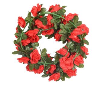 vidaXL Ghirlande de flori de Crăciun, 6 buc., roșu, 240 cm
