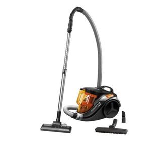 Прахосмукачка без торба Rowenta, Compact Power 3A RO3753, 1.5 л, 750 W, Филтър с висока ефективност, 8.8 м, Черен/Оранжев