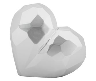 Váza Szív Ezüst 19 cm