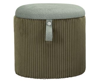 Tabure s prostorom za shranjevanje bolzano zelena komplet 2 kosa ø 38x38-32x28 cm