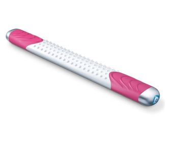 Масажор Beurer, Cellulite releaZer compact, Вибрационен масаж, 2 програми за масаж, Водоустойчив, 3 нива на интензитет, Бял/Розо