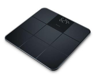 Кантар Beurer, GS 235, Индикатор за претоварване, Неплъзгаща повърхност, До 180 кг, Черен