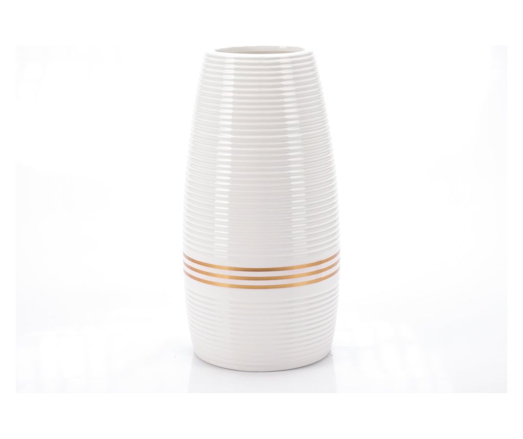 Decorative vase, white, 23 cm
