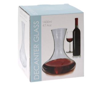 Decantor vin Kiváló háztartási eszközök, sticla, 18x22 cm, 1.4 l, átlátszó