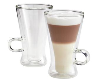 Σετ 2 κούπες Judge latte macchiato, βοριοπυριτικό γυαλί, 11x13,5 cm, 320 ml, διάφανο