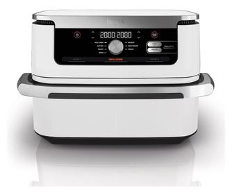 Двоен фритюрник с горещ въздух Ninja AF500EUWH, 10.4 л, 7 програми, Таймер, Независими зони, Бял