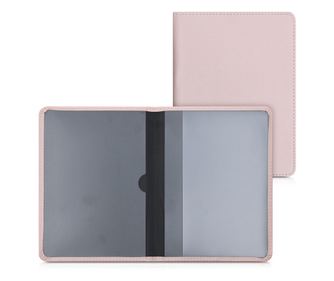 Husa pentru documente auto, Kwmobile, Rose Gold, Piele ecologica, 53856.81