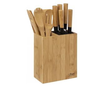 Set cutite Bangkok, bambus, inox, 10 piese