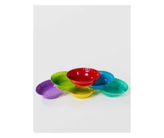 Műanyag tál, 16 cm, különböző színek