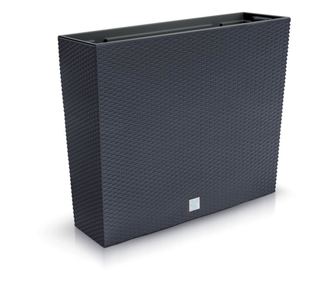 Ukrasna posuda za biljke, imitacija ratana, antracit, 58x18x49.8 cm, Rato Case