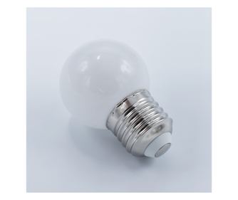 Bec led 1W (10W) alb, E27, 70lm, lumina rece (6500K), opal, Braytron