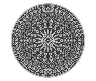 Esschert Design Външен килим, диам. 170 см
