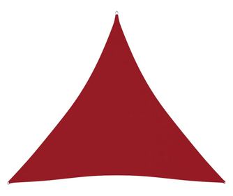 Πανί σκίασης, κόκκινο, 3x3x3 μ, ύφασμα οξφόρδης, τριγωνικό