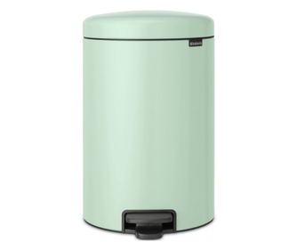 Кош за боклук с педал Brabantia NewIcon 1008847, 20 л, Плавно затваряне, Противоплъзгаща основа, Светлозелен