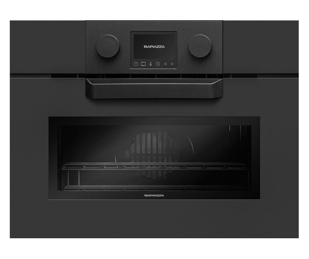 Built-in electric oven with convection and steam, Barazza, Icon Exclusive collection, 40 liters, matte black
