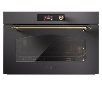Електрическа фурна за вграждане, 110 литра, ILVE, Nostalgie, Multioven, black/gold