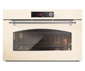 Beépíthető elektromos sütő, 110 liter, ILVE, Nostalgie, Multifunkciós, Krém/Ezüst