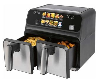 Friteuza dubla cu aer cald, Air Fryer, Proficook, 8 litri, negru