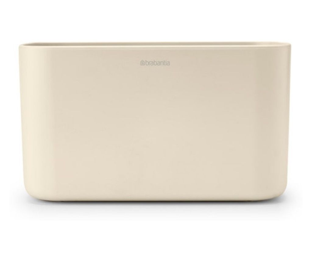 Brabantia ReNew 1006270 Fürdőszobai tárolódoboz, korrózióálló, belső elválasztóval, csúszásmentes aljjal, bézs