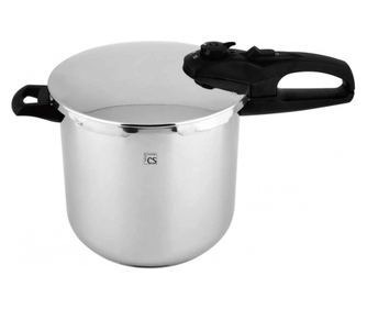 Lonec na pritisk iz nerjavečega jekla, 10 l, varno zapiranje, nemška kakovost Kaiserslautern, Carl Schmidt Sohn, krom 077402