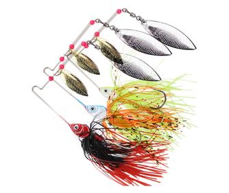 Set 3 momeli artificiale pentru pescuit rapitor FishEdge, spinnerbait, 9, 5cm, 16 grame
