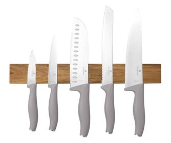 Zestaw 5 noży z uchwytem Taupe Berlinger Haus BH 2946