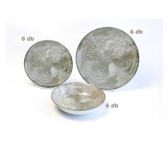 Set 4 cani cu farfurii Leonardo Berlinger Haus BH 10017, visiniu